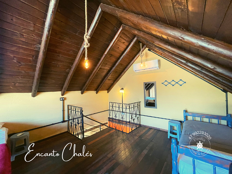 Encanto Chalés – Cascalho – 150m da Praia Grande