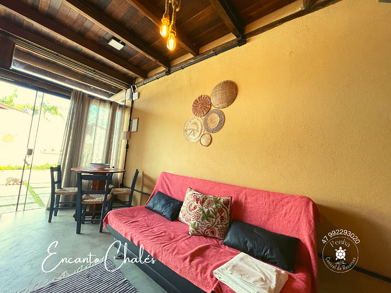 Encanto Chalés – Cascalho – 150m da Praia Grande